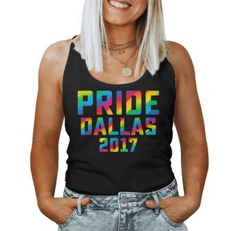 Pride Dallas 2017 Gay Pride Homosexuality Rainbow Flag Women Tank Top | Mazezy