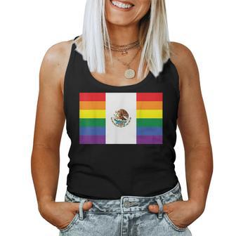 Pride Month Rainbow Lgbtq Gay Pride Ally Mexico Pride Flag Women Tank Top | Mazezy