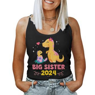 Promoted To Big Sister Est 2024 Going To Be Big Sister 2024 Women Tank Top - Thegiftio UK