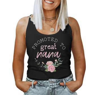 Promoted To Grandma First Time Nana Pregnancy Announcement Women Tank Top | Mazezy