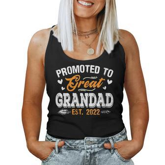 Promoted To Great Grandad 2022 Father Day New Grandpa Grandpa Women Tank Top | Mazezy CA