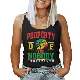 Property Of Nobody Junenth Black History 2023 Women Women Tank Top Basic Casual Daily Weekend Graphic - Seseable