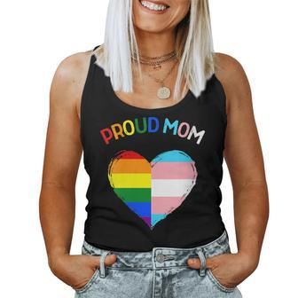 Proud Ally Lgbtq Transgender Proud Mom Proud Trans Mom Women Tank Top | Mazezy