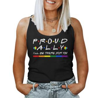 Proud Ally Pride Gay Lgbt Day Month Parade Rainbow Women Tank Top | Mazezy