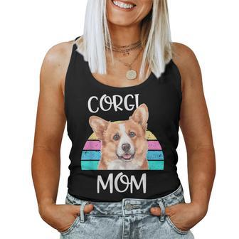 Proud Corgi Mom Welsh Dog Breed Retro Pun Women Tank Top | Mazezy