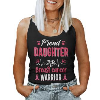 Proud Daughter Breast Cancer Warrior Awareness Pink Ribbon Women Tank Top | Mazezy AU
