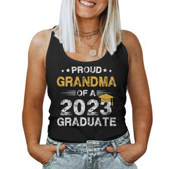 Proud Grandma Of A Class Of 2023 Graduate Senior 23 Mom Women Tank Top | Mazezy