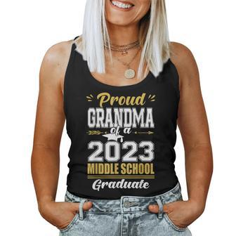 Proud Grandma Of A Class Of 2023 Middle School Graduation Women Tank Top | Mazezy UK