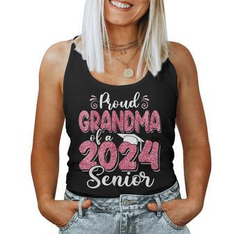 Proud Grandma Of A Class Of 2024 Senior Graduation 24 Women Tank Top - Monsterry CA