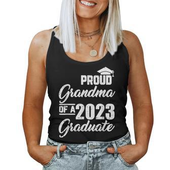 Proud Grandma Of A 2023 Graduate Graduation Matching Family Women Tank Top Basic Casual Daily Weekend Graphic - Seseable