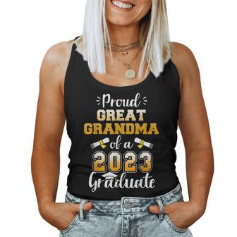 Proud Great Grandma Of Class Of 2023 Graduate For Graduation Women Tank Top Basic Casual Daily Weekend Graphic - Seseable