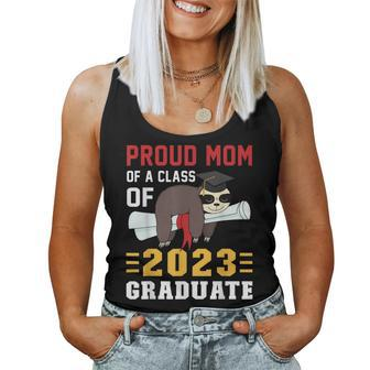 Proud Mom Of A 2023 Graduate Sloth Graduation Women Tank Top | Mazezy