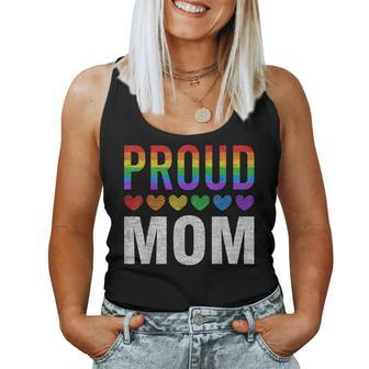 Proud Mom Of Gay Lesbian Lgbt Family Matching Pride Ally Women Tank Top | Mazezy