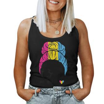 Proud Mom Pansexual Pride Flag Pan Mama Mother Ally Women Women Tank Top | Mazezy