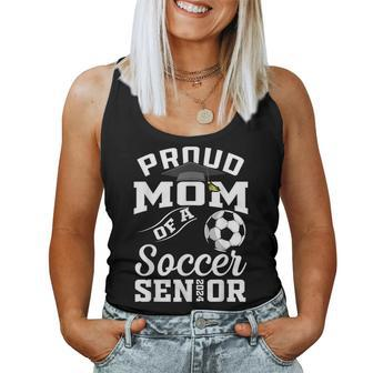 Proud Mom Of A Soccer Senior 2024 Mom Graduation Women Tank Top - Seseable