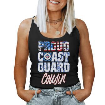 Proud Patriotic Usa Coast Guard Cousin Usa Flag Men Women Patriotic Women Tank Top | Mazezy