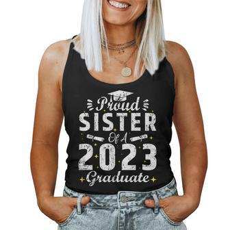 Proud Sister Of A Class Of 2023 Graduate Graduation Senior Women Tank Top | Mazezy