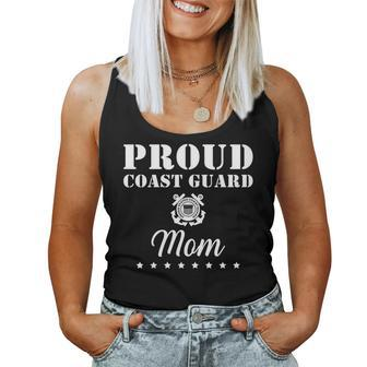 Proud Us Coast Guard Mom Us Military Family 4Th Of July For Mom Women Tank Top | Mazezy