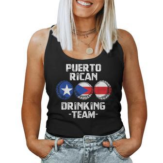 Puerto Rican Beer Drinking Team Flag Party Women Tank Top - Seseable