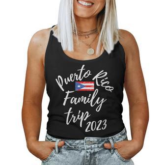 Puerto Rico Family Trip 2023 Vacation Fun Matching Design Women Tank Top Basic Casual Daily Weekend Graphic - Seseable
