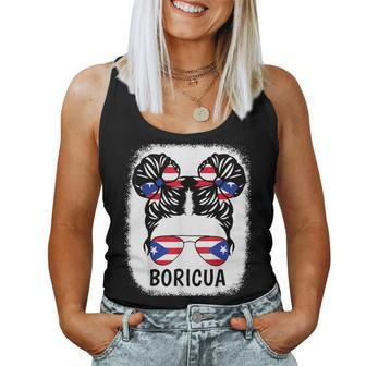 Puerto Rico Rican Flag Boricua Girl Hispanic Heritage Women Tank Top - Monsterry AU