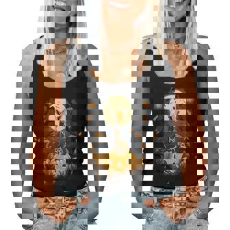 Pumpkin Giraffe Costume On Giraffe Halloween Women Tank Top - Thegiftio