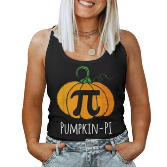 Pumpkin Pi Fall Halloween Costume Day T Halloween Costume Women Tank Top | Mazezy