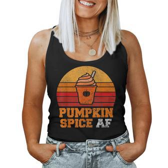 Pumpkin Spice Af Halloween Vintage Men Women Pumpkin Women Tank Top | Mazezy CA