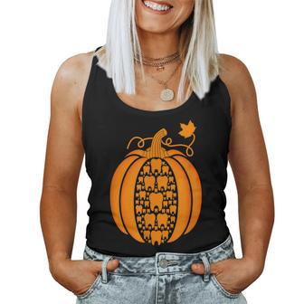 Pumpkin Tooth Halloween Dentist Dental Fall Tooth Costume Halloween Women Tank Top | Mazezy