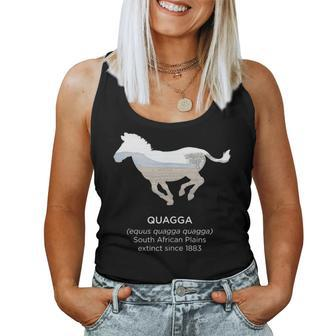 Quagga Zebra Horse Extinct Animal Endangered Species Women Tank Top | Mazezy