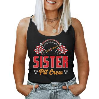 Race Car Birthday Party Matching Family Sister Pit Crew Women Tank Top - Monsterry