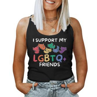 Rainbow Flag Gay Pride Lgbtq Axolotl Women Tank Top | Mazezy