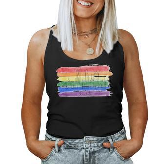 Rainbow Flag Lgbtqia Pride Month 2023 Charlotte Gay Pride Women Tank Top | Mazezy