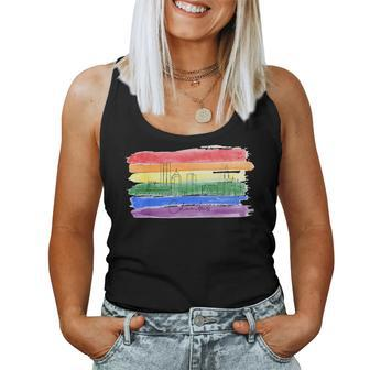 Rainbow Flag Lgbtqia Pride Month 2023 Columbus Gay Pride Women Tank Top | Mazezy
