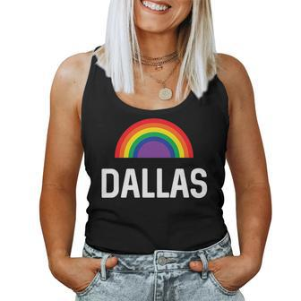 Rainbow Gay Pride Dallas Women Tank Top | Mazezy