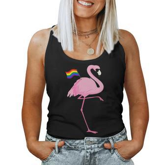 Rainbow Lgbt Cute Flamingo Pride Gay & Lesbian Women Tank Top | Mazezy AU