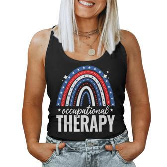 Rainbow Occupational Therapist 4Th Of July Usa America Women Tank Top | Mazezy
