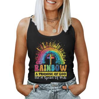 Rainbow A Promise Of God Not A Symbol Of Pride Pride Month s Women Tank Top | Mazezy