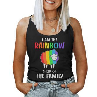 Im The Rainbow Sheep Of The Family Lgbt Flag Gay Pride Women Tank Top | Mazezy