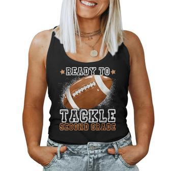 Ready To Tackle 2Nd Grade Football Second First Day School Women Tank Top - Seseable