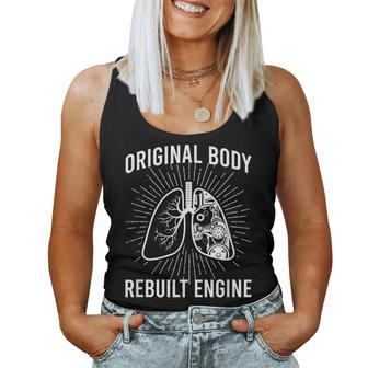 Rebuilt Lung Transplant Survivor Lung Transplant Recovery Women Tank Top Basic Casual Daily Weekend Graphic - Seseable
