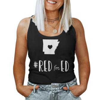 Red For Ed Arkansas Teacher Public Education Women Tank Top | Mazezy