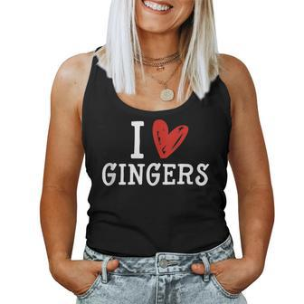 Redhead Lovers Irish I Love Gingers Women Tank Top | Mazezy