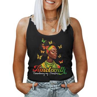 Remembering My Ancestors Junenth 1865 Black Women History Women Tank Top Basic Casual Daily Weekend Graphic - Thegiftio