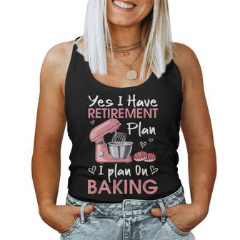 Retired Baker Baking Retirement Retiree Baking Saying Women Tank Top | Mazezy