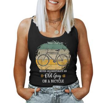 Retired Old Biker Cycling Retirement Biking Bicycle Women Tank Top | Mazezy