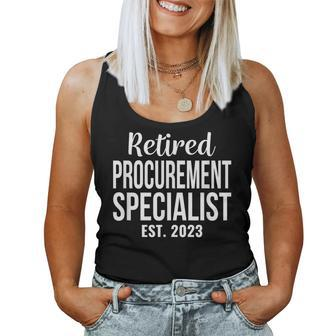 Retired Procurement Specialist Retirement Women Tank Top | Mazezy