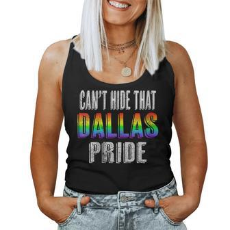 Retro 70S 80S Style Cant Hide That Dallas Gay Pride Women Tank Top | Mazezy