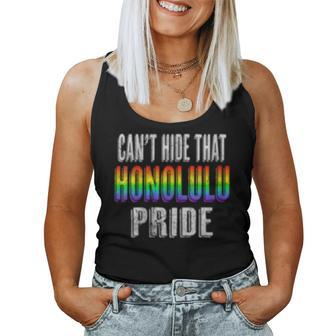 Retro 70S 80S Style Cant Hide That Honolulu Gay Pride Women Tank Top | Mazezy