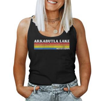 Retro 80S Mississippi Ms Souvenir Arkabutla Lake Women Tank Top | Mazezy
